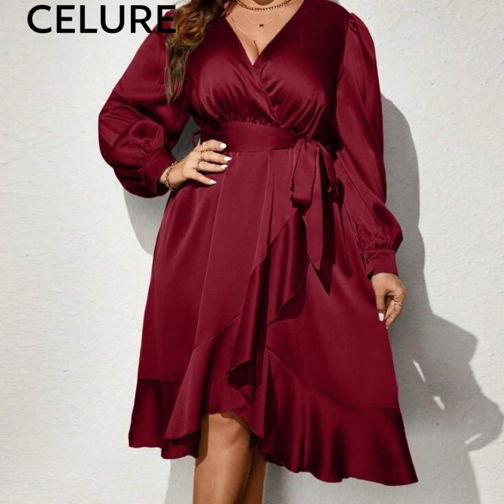 Elegant Red Women's Dress